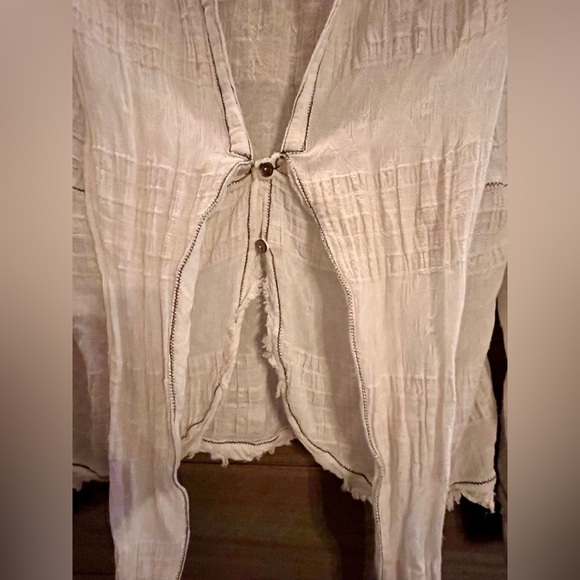 FREE PEOPLE GAUZE OVERSIZED - BLOUSE - Picture 2 of 10